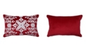 Pillow Perfect Snowflakes And Berries Lumbar Pillow